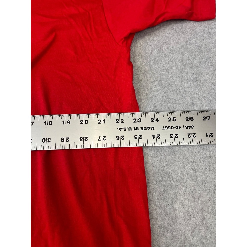 Vintage Washingon DC Shirt Men XL Red Single Stitch 90s Short Sleeve Embroidered - Picture 4 of 10